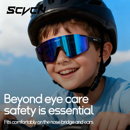 SCVCN Dívčí sportovní sluneční brýle Dětské cyklistické brýle Fotochromatické UV400 Chlapecké baseballové brýle Outdoorové brýle Sluneční brýle na běh a turistiku
