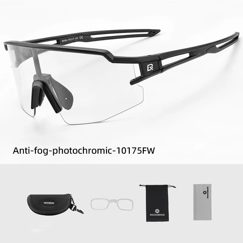 ROCKBROS Cyklistické brýle Fotochromatické brýle Cyklistické brýle Ochranné brýle Větruodolné Cyklistické Outdoorové sportovní sluneční brýle