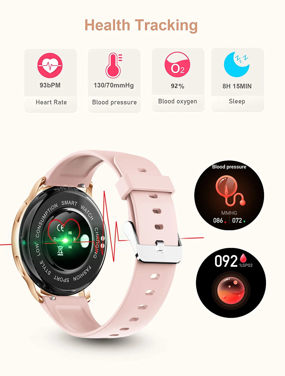 MEVADEN Y22 Smartwatch for Men & Women  Bluetooth Calling, Heart Rate Monitor, Custom Dial, Fitness Tracker for Android & iOS