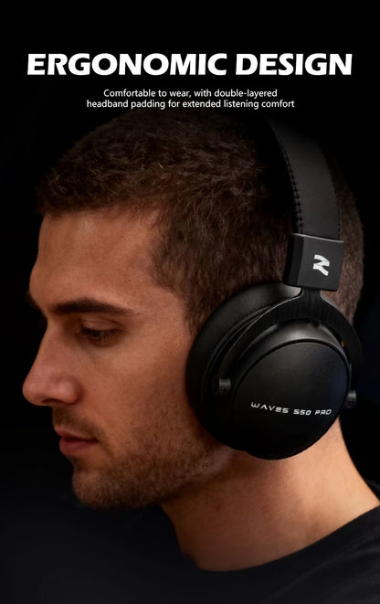 Cuffie da studio TALOMEN W550x – Cuffie monitor DJ professionali cablate over-ear con driver da 50mm e cavo rimovibile