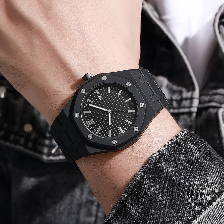 New Fashion Men Luxury Calendar Watch Women Business Casual Quartz Watches Sports Plastic Watch Students Watches Reloj Hombre