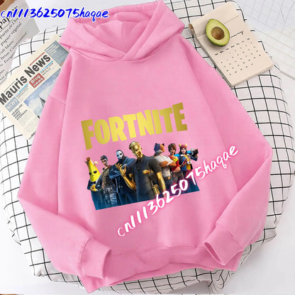 New Fortnites Kids Sweatshirts Cartoon Game Character Printed Hoodie Autumn Casuals Children Tops Winter Baby Boys Clothing