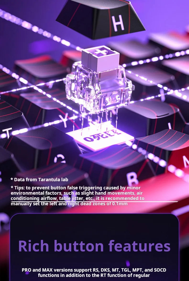 AULA WIN60 HE kabelgebundene Magnetachsen-Tastatur RT Custom mechanische Tastatur für E-Sports-Games mit 8K Polling-Rate