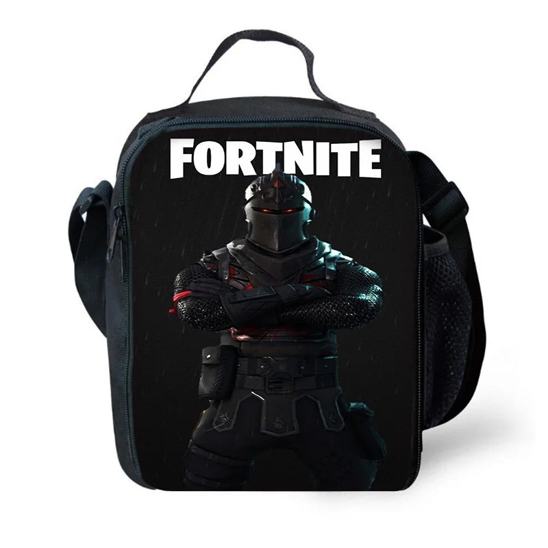 F-FortniteS Child Insulated Large Capacity Bag for Boy Hot Game Girl Student Outdoor Picnic Resuable Thermal Cooler Lunch Box