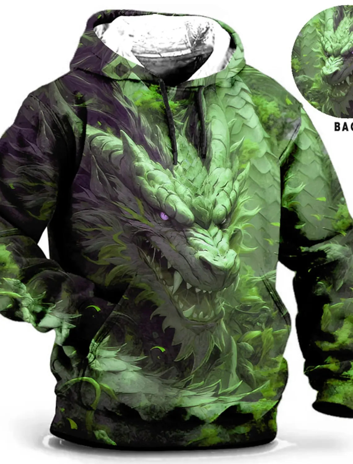 Men's Unisex Hoodie Fashion Pullover Hoodie Sweatshirt Hooded Animal Wolf Lion Dragon Tiger Print Daily 3D Print Casual Hoodies