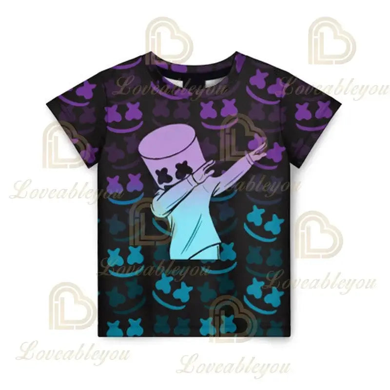 Cartoon Fortnite New Summer Children T Shirt 3D Printed Boys Girls Streetwear Adults Kids Clothes Funny Tee O-Neck Tops