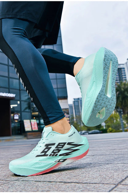 Heren Sport Carbon Board Specialiteit Ademend Lichtgewicht Dames Comfortabele Sportieve Antislip Sneakers Marathon Hardloopschoen