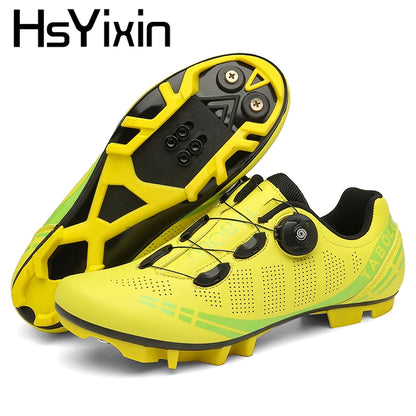 Atmungsaktive MTB-Fahrradschuhe für Damen und Herren – Offroad-Mountainbike-Fahrradschuhe mit selbstsichernden Speed-Mountainbike-Pedalschuhen