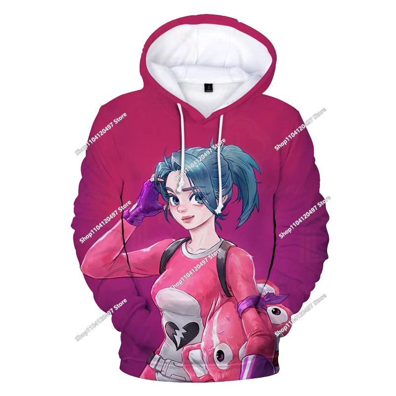 2025 3D New Children's Anime Fortnite Printed Sweater Series Pullover Generation Trend Brand Hoodie Gift