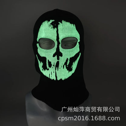 Night light cycling mask; Call of Duty Skull Mask; CS Headset; Deadpool Merchandise Warm Mask; Halloween Fun