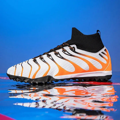 Men Match Football Boots Sport Training Long Spikes FG/TF Boys Cleats Outdoor Soccer Shoes Non Slip Indoor Futsal Comfortable