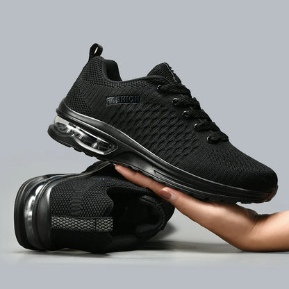 Chaussures de course pour homme, chaussures de sport de plein air, chaussures de tennis décontractées en mesh, chaussures de sport légères à lacets pour le jogging et la salle de sport, nouvelles baskets pour homme