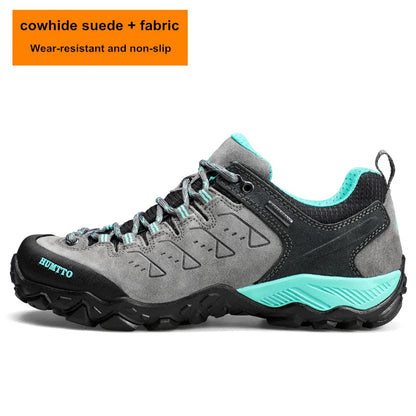 HUMTTO Trekking Shoes for Women Winter Hiking Shoes Women's Waterproof New Luxury Designer Climbing Leather Casual Woman Sneakers