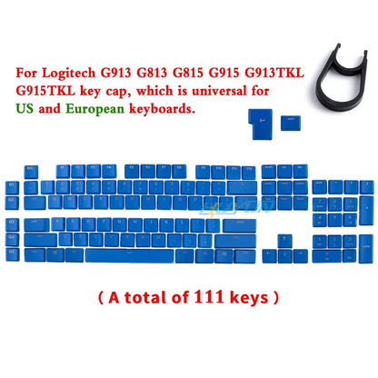 Keycap testurizzato antiscivolo trasparente retroilluminato G915 913 TKL G815 G813, compatibile con tastiera meccanica Logitech