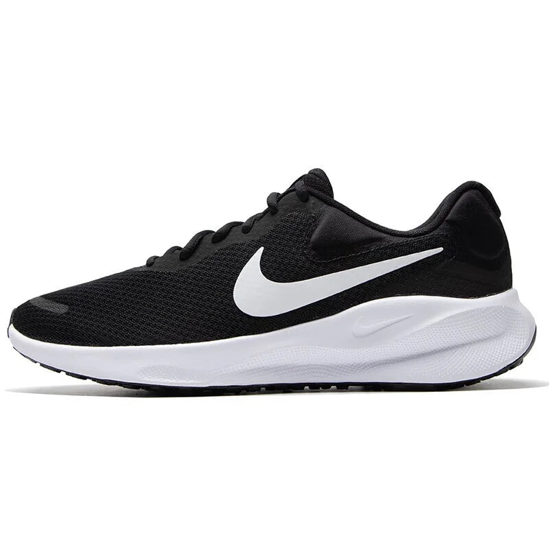 Nike's New Lightweight Soft-Soled Training and Fitness Men's Road Running Shoes Revolution 7 Mesh Lightweight Outdoor Sports Running Shoes Comfortable Soft-Soled Casual Running Shoes for Daily Travel Men's Versatile Must-Have