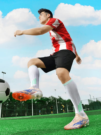 Chaussures de football pour homme New Society Grass Tenis - Chaussures de sport d'extérieur ultralégères et respirantes pour adulte - Chaussures de football pour homme - Baskets de football