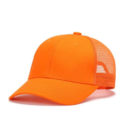 Baseballkasket til mænd og kvinder, sommer, udendørs, camouflage, solhat, åndbar mesh-kasket, ensfarvet, snapback, casquette, benfarvet, til mænd