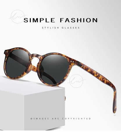 LM Retro kulaté sluneční brýle pro ženy a muže, ultralehké, TR90, polarizované, unisex, brýle na řízení, vintage sluneční brýle, UV400, Gafas De Sol