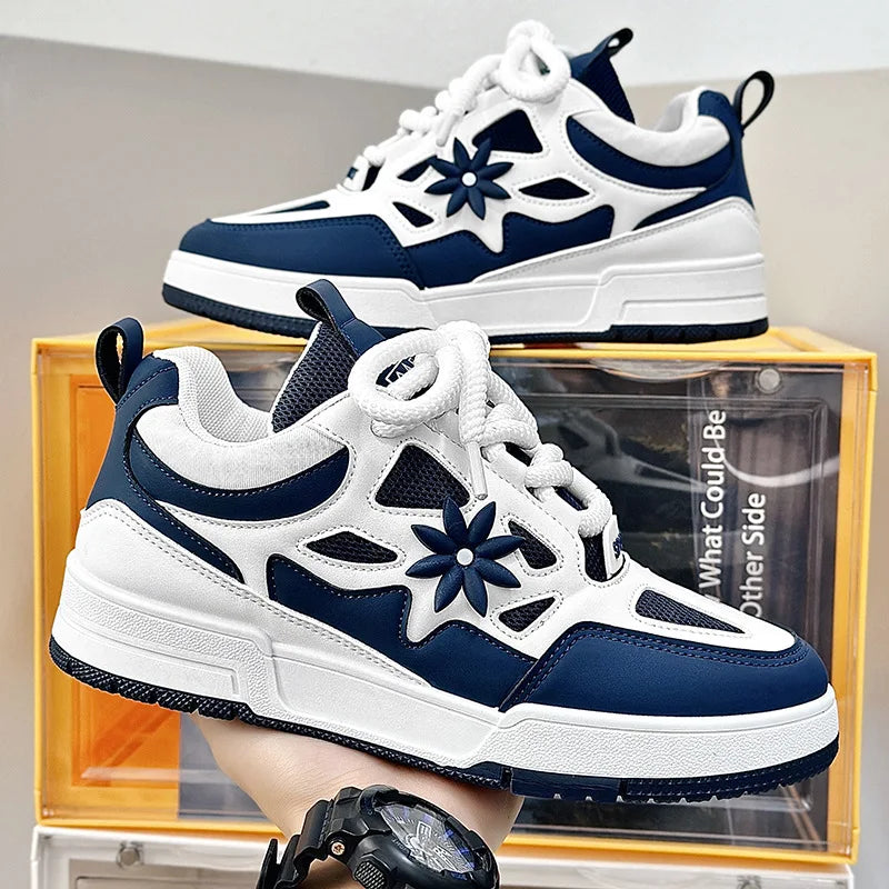 Mode Herrenschuhe Trend Street Skateboard-Schuhe Herren Luxusmarke Trainingssneaker Mesh atmungsaktive Freizeitschuhe Tenis Masculino