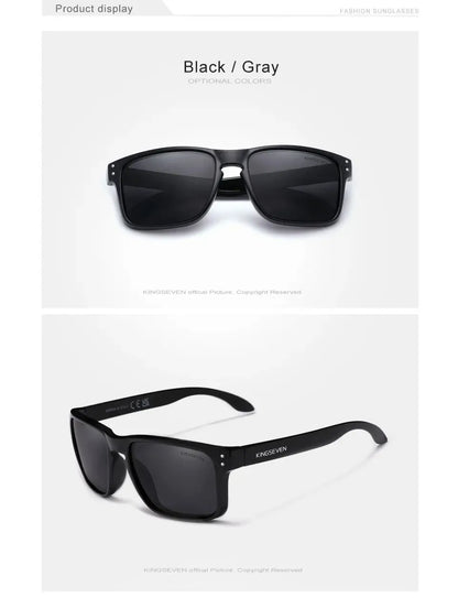 KINGSEVEN Obdélníkové retro polarizované sluneční brýle TR90 pro ženy a muže, cyklistické, UV400, horolezecké, s ochranou proti oslnění, outdoorové sportovní brýle