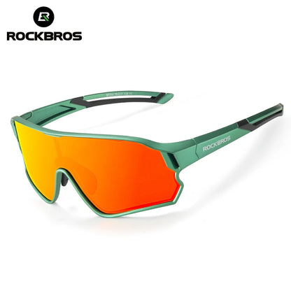 ROCKBROS Dětské polarizované fotochromatické cyklistické brýle s ochranou UV400, sluneční brýle pro outdoorové sporty, dětské brýle na horská kola (MTB)