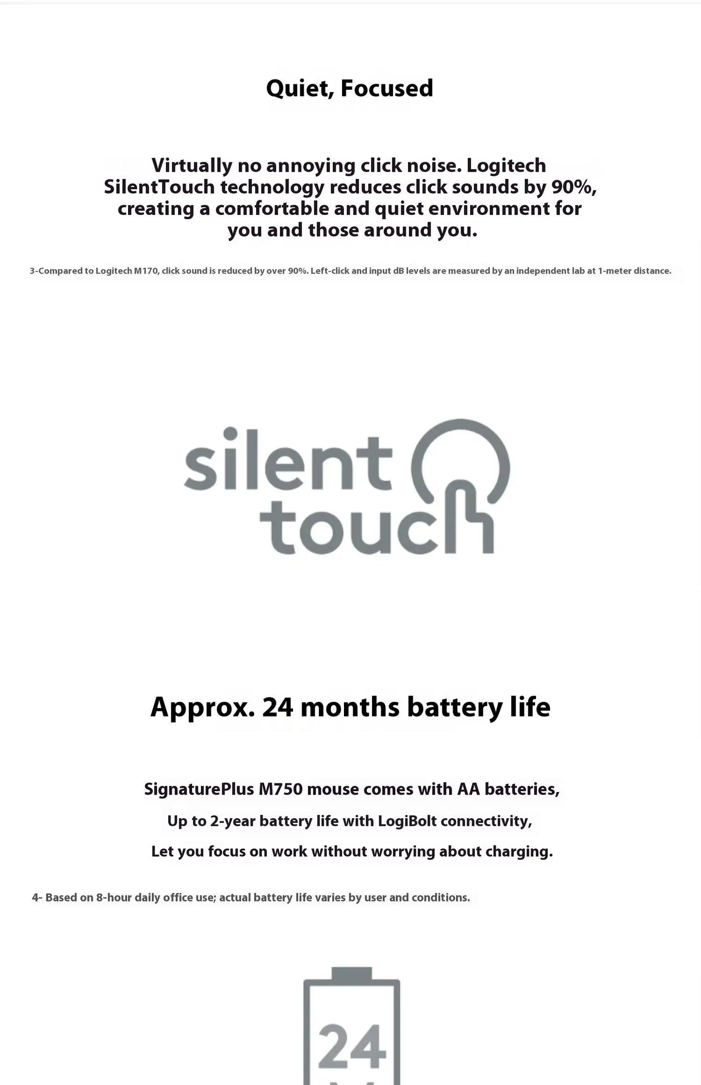 Official flagship Logitech MX Anywhere 3S wireless mouse, light sound Bluetooth laptop, desktop computer M750 series