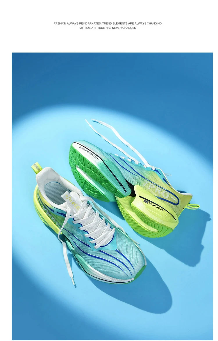 Herr-sneakers med kolplatta, utomhus-sportskor i mesh med mjuk sula, löparskor, lätta, halksäkra, vardagsskor för par, tennisskor