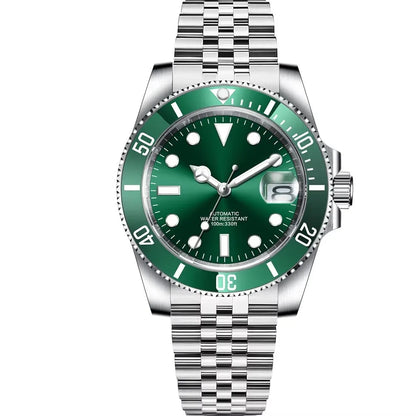 Corgeut 40mm  Luxury Business NH35 Men's automatic mechanical Diving Watch, ceramic bezel, sapphire crystal, 100m waterproof.