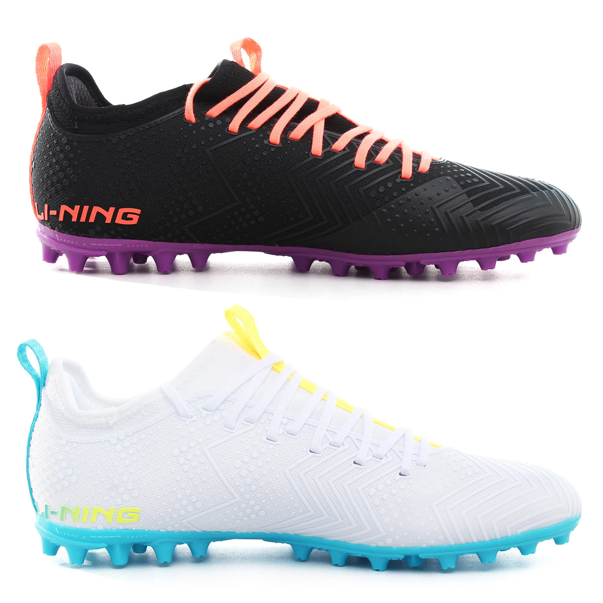 Chaussures de football pour homme Li-Ning AG Ground : chaussures de sport respirantes et antidérapantes LINING Chaussures de sport YSFU015