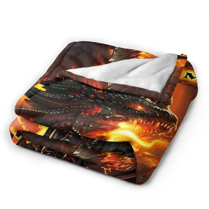 WOW World of Warcraft Arthas Retro Game Blanket  Soft Plush Bedding Throws For Home Decor Travel Flannel Bedspread Bed Cover