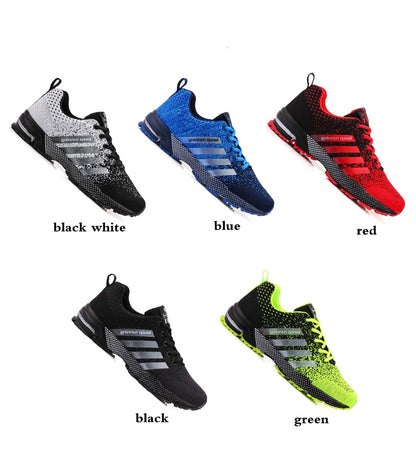 Men Running Shoes Mesh Fashion Sneakers Breathable Casual Sport Shoes Outdoor Walking Jogging Tennis Shoes Athletics Plus Size