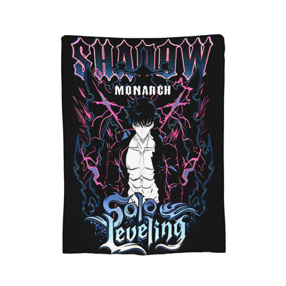 Solos Levelings Vintage Anime Plush Blankets  Awesome Throw Blanket for Home 125*100cm Bedspread,
