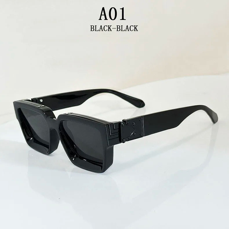 Millionaire Square Sunglasses For Men Retro Sunscreen Sunglasses Women Trendy And Fashionable Vintage Fashion Glasses Zonnebril