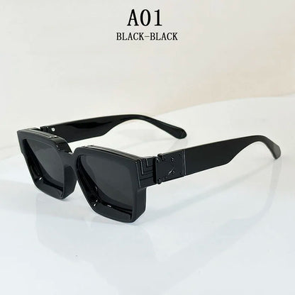 Millionaire Square Sunglasses For Men Retro Sunscreen Sunglasses Women Trendy And Fashionable Vintage Fashion Glasses Zonnebril