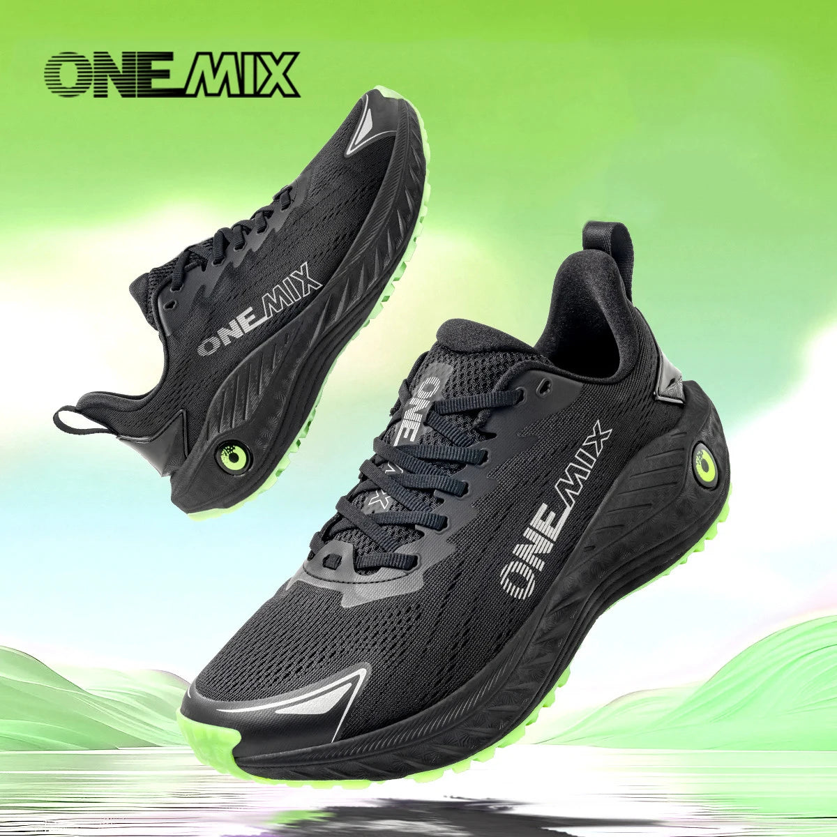 ONEMIX Autumn Sneakers, Breathable Jogging Shoes for Men, Lightweight Women's Sport Sneakers, Men's Gym Shoes, Outdoor Male Sports Shoes