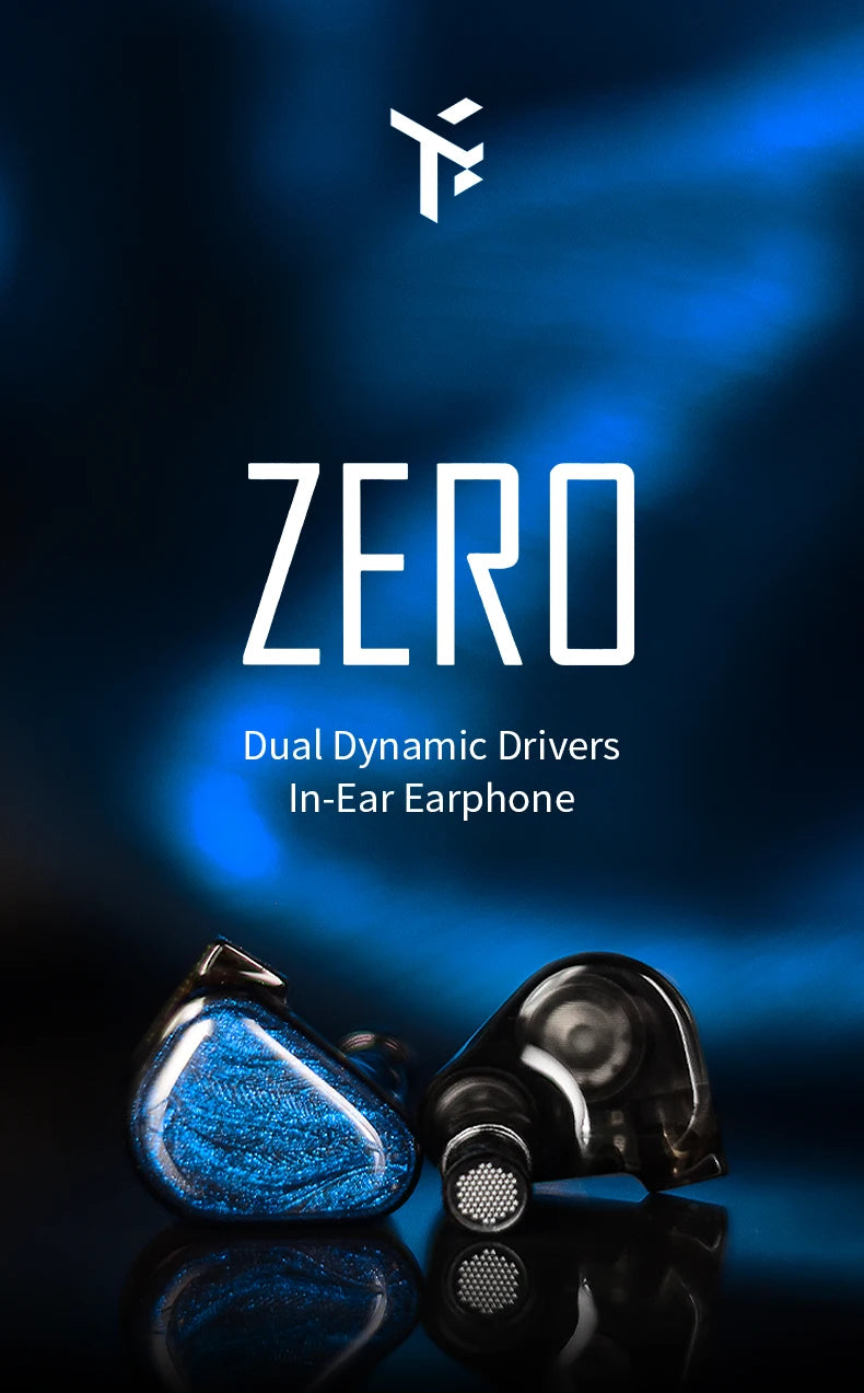 TRUTHEAR x Crinacle ZERO Earphone Dual Dynamic Drivers IEMs with 0.78 2Pin Cable game bass Earbuds
