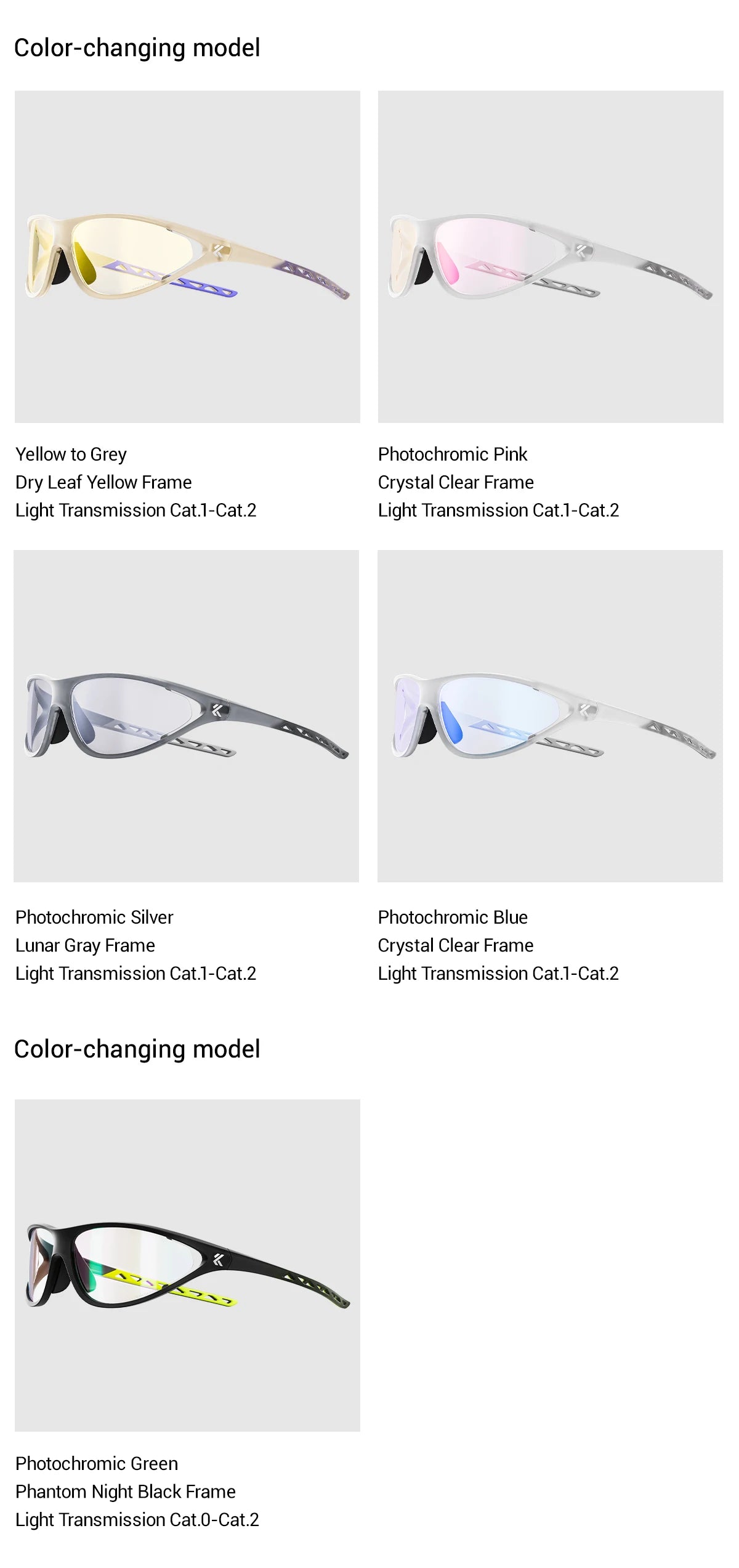 Kapvoe Turistické sluneční brýle Módní sluneční brýle pro muže na kempování Fotochromatické cyklistické brýle Brýle na horská kola Rybářské brýle Sportovní brýle