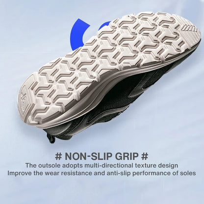 Xtep Sports Shoes Men's Mesh Breathable Running Shoes Winter Marathon Black White Men's Sports Shoes Sneakers Man 879119110110