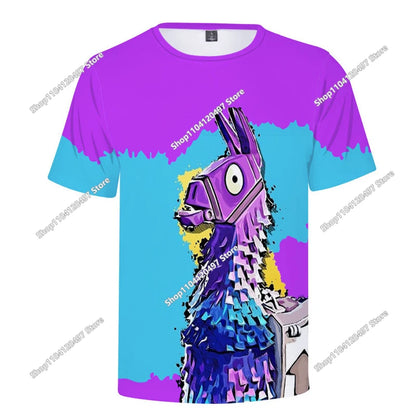 Children's Summer T-Shirt Battle Royale Fortnite Hero Victory 3D T-shirt Tees Boys Girls Baby Clothes