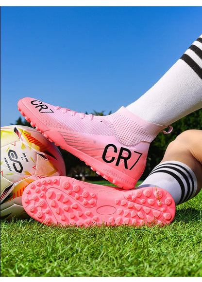 Chaussures de football pour homme, chaussures de futsal professionnelles, chaussures de football de haute qualité, crampons, femmes, unisexe, ultralégères, TF/FG, baskets