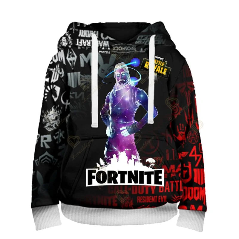Fortnite Fans Hoodie 3D Battle Royale Print Cosplay Victory Printed Hoodies Men Women Children Hooded Streetwear Sweatshirts