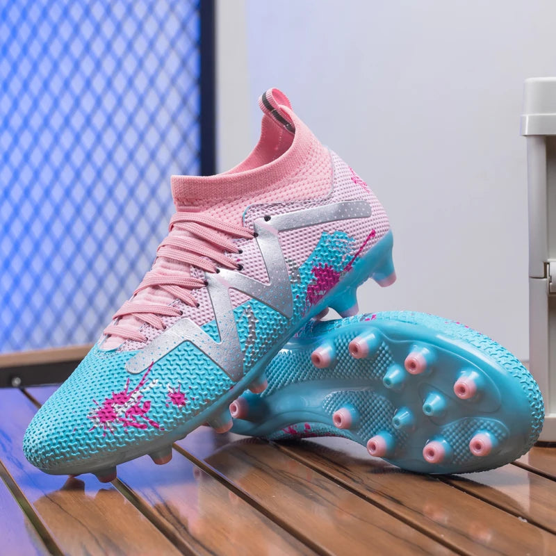 Chaussures de football pour homme, crampons Society, chaussures de football professionnelles, chaussures de football d'intérieur pour terrain rapide, baskets pour garçon, entraînement original
