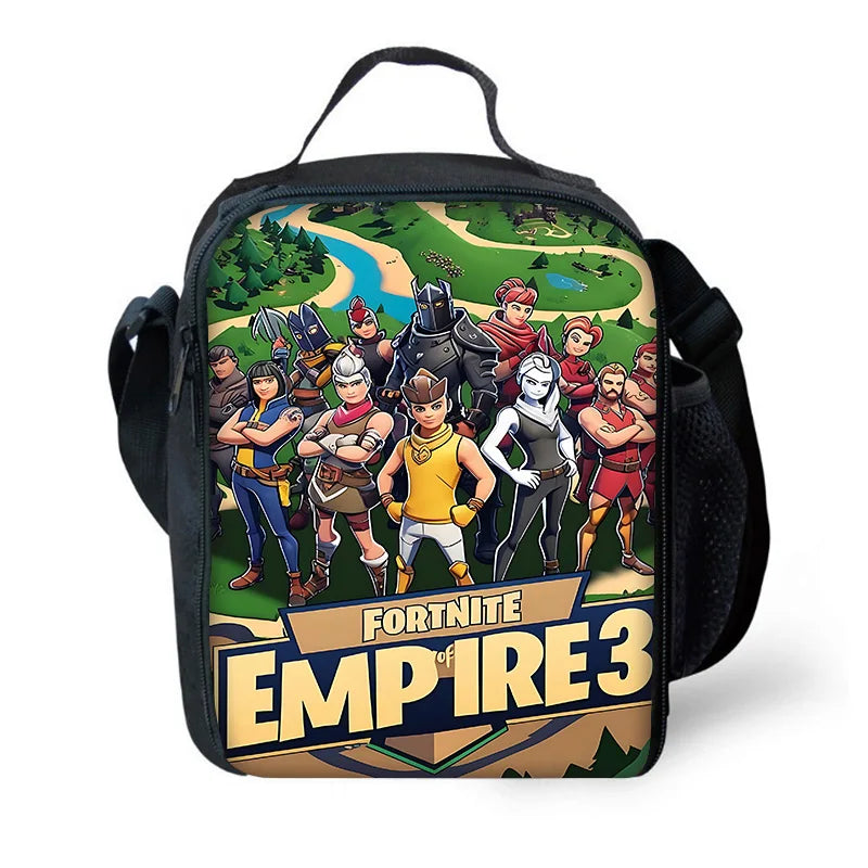 Classic Game FortniteS Child Backpacks Lunch Bag Pencil Case Pupil Large Capacity School Bags For Boy Girl Best Gift