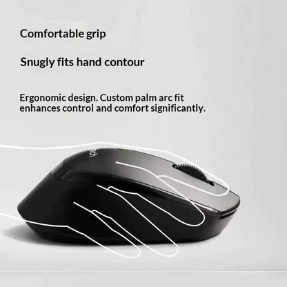 Rato de escritório profissional Logitech M330, compacto, silencioso, fácil de transportar, confortável ao toque e especialmente concebido1