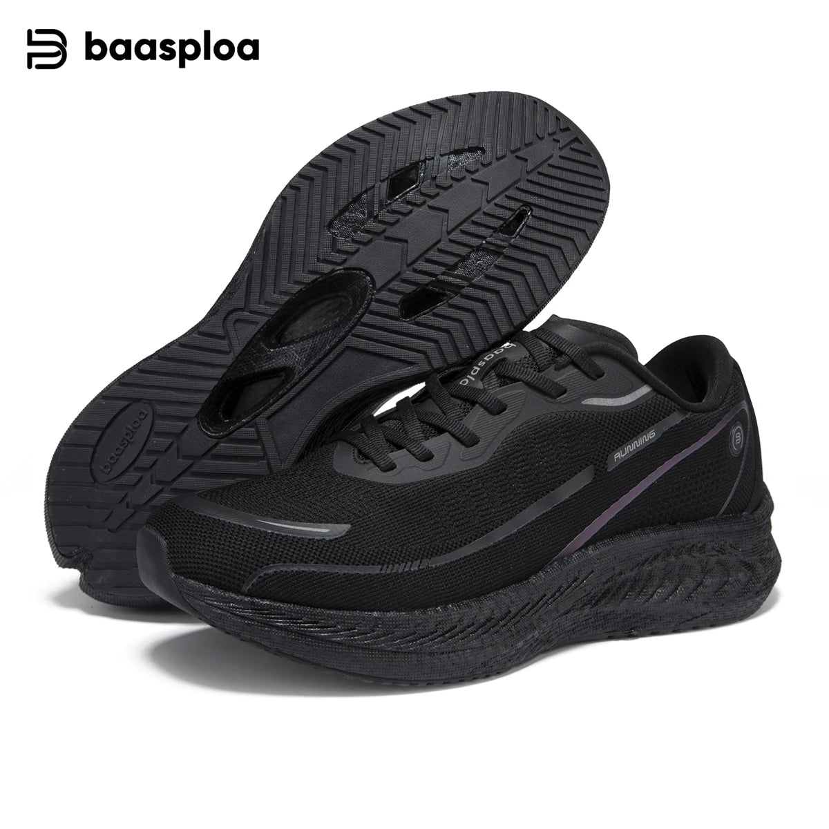 Baasploa Men Running Shoes Professional Training Women Carbon Plate Mesh Breathable Sneakers Male Lightweight Unisex Sport Shoes