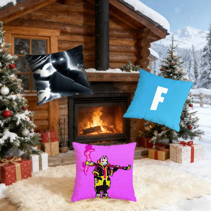 F-FORTNITE-ES Povlak na herní polštář Domácnost Kancelář Narozeniny Výročí Dárky Měkký povlak na polštář šetrný k pokožce