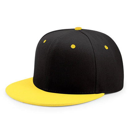 Hurtowa sprzedaż 40 kolorów regulowanych czapek z płaskim daszkiem typu snapback – damskie modne czapki baseballowe z poliestru, męskie czapki sportowe w stylu hip-hopowym