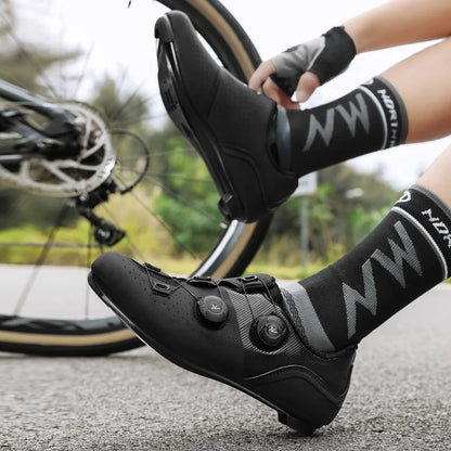 2025 New Arrival Professional Cycling Shoes Racing Road Bike SPD Cleat Shoes Ultralight Self-Locking MTB Bicycle Sneakers Unisex