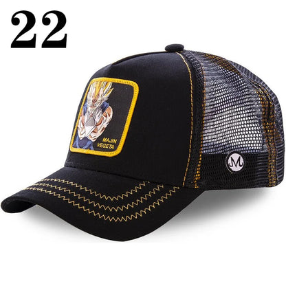 Dragon Ball DRAGONBALL Mesh Cap Cartoon Mesh Cap Men And Women Baseball Cap Fashion Patch Trucker Cap