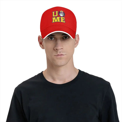 Yellow Wrestling Cena John White Custom Baseball Caps For Mens Unisex Male Beach Sunscreen Hat Snapback Cap